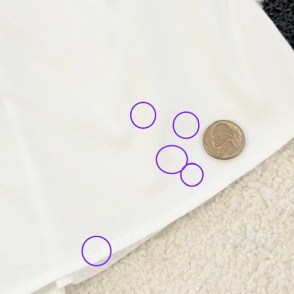 Hobbs London Womens 6 Small White Cotton Stretch Crisp Button Down Shirt Top - Picture 10 of 12